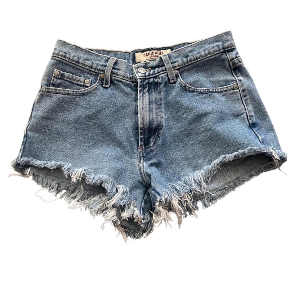Y2K Paris Blues Denim Shorts | Med Blue | Size 5